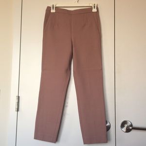 J Crew Fitted Mauve Ankle Pants - Size 00